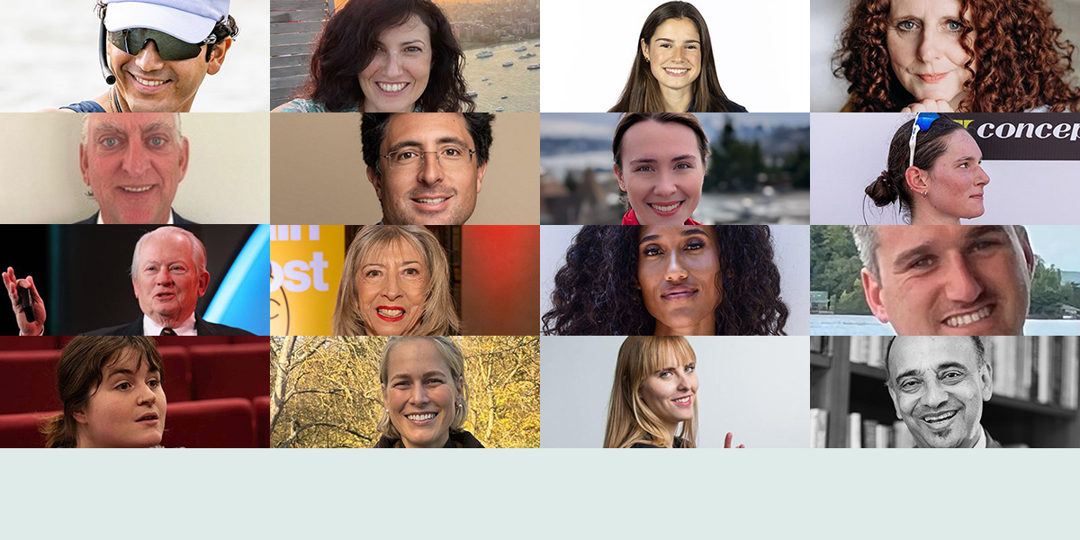 Collage of portraits of notable Cambridge alumni