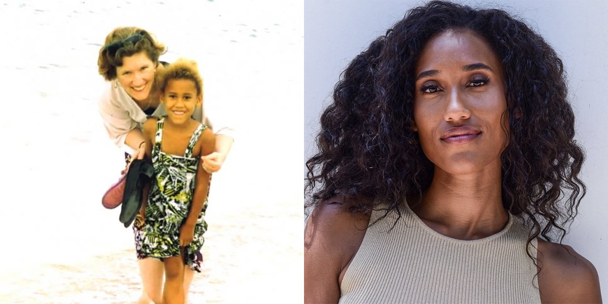 Two pictures of Anna Malaika Tubbs. On the left Anna Malaika Tubbs as a child and on the right a head shot of Anna Malaika Tubbs