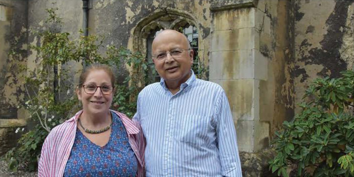 Professor Avinash Dixit (Corpus Christi 1963) and partner Toni Adlerman