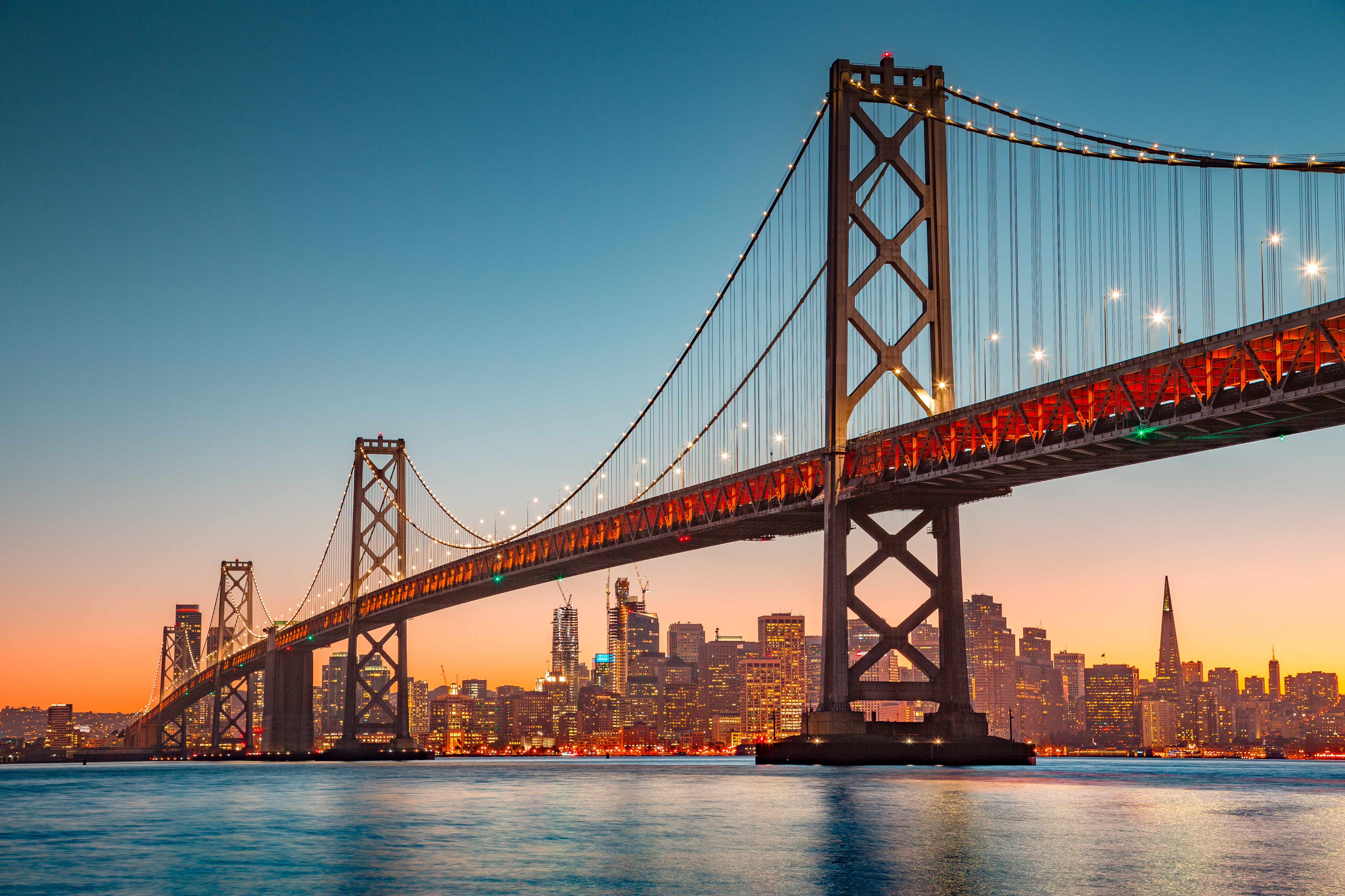 Golden Gate Bridge at sunset