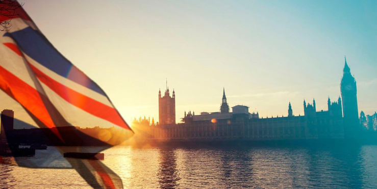 UK flag waving