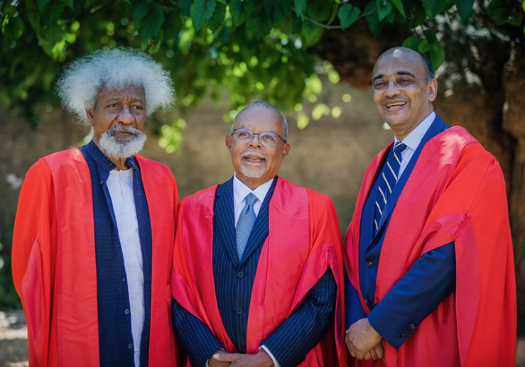 Professors Wole Soyinka, Henry Louis Gates Jr. and Kwame Anthony Appiah received honorary degrees from the University of Cambridge
