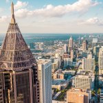 Skyline of Atlanta city