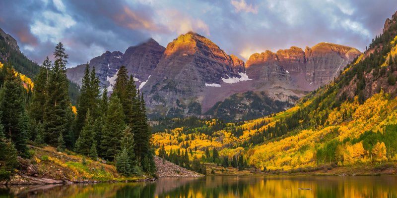 Mountains and lakes