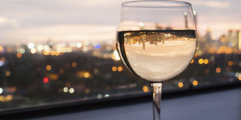 Glass of white wine