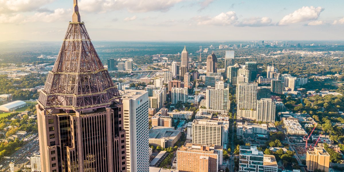 Skyline of Atlanta city