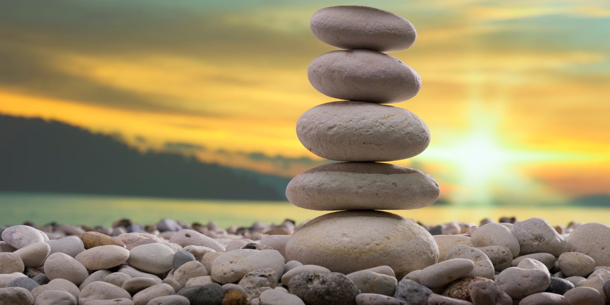 Photo of stacked rocks