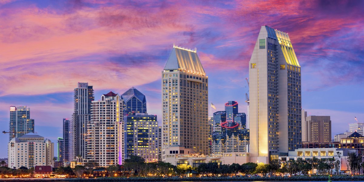 A view of the San Diego skyline