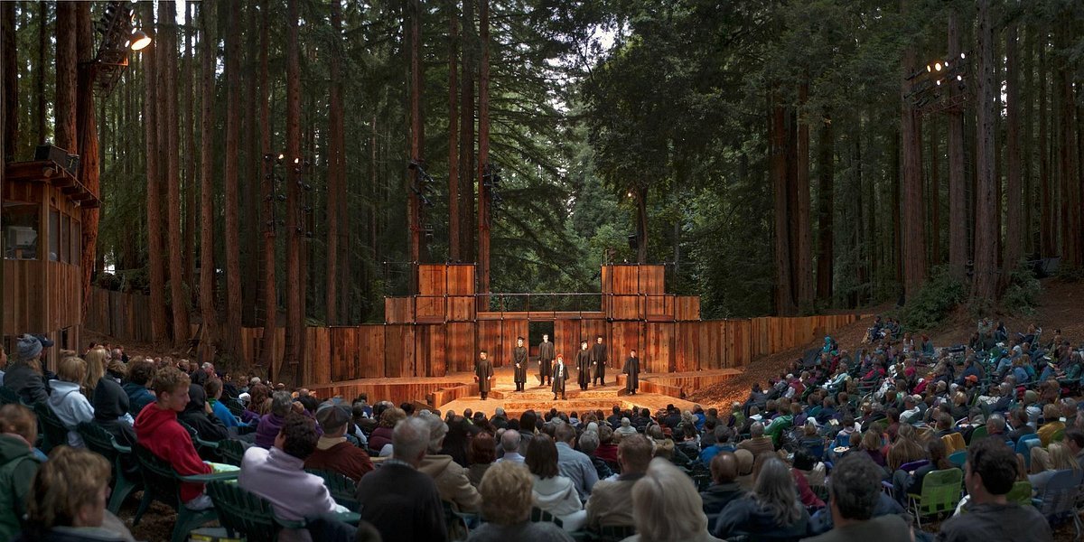 Shakespeare Performance in Santa Cruz in the dark in the round
